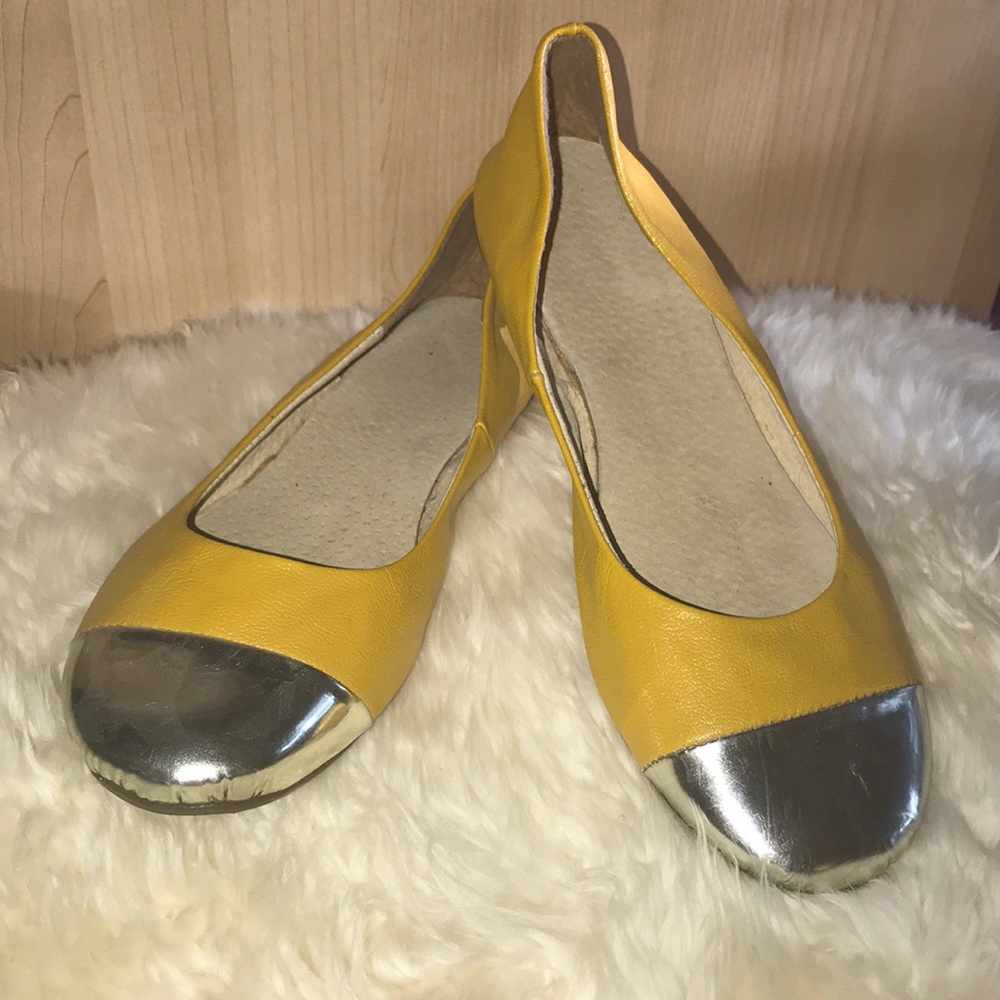 Yellow and silver tip flats